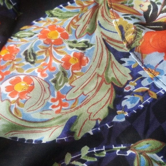 Cabi Womens Amour Semi Sheer Floral Blouse small - Picture 6 of 8